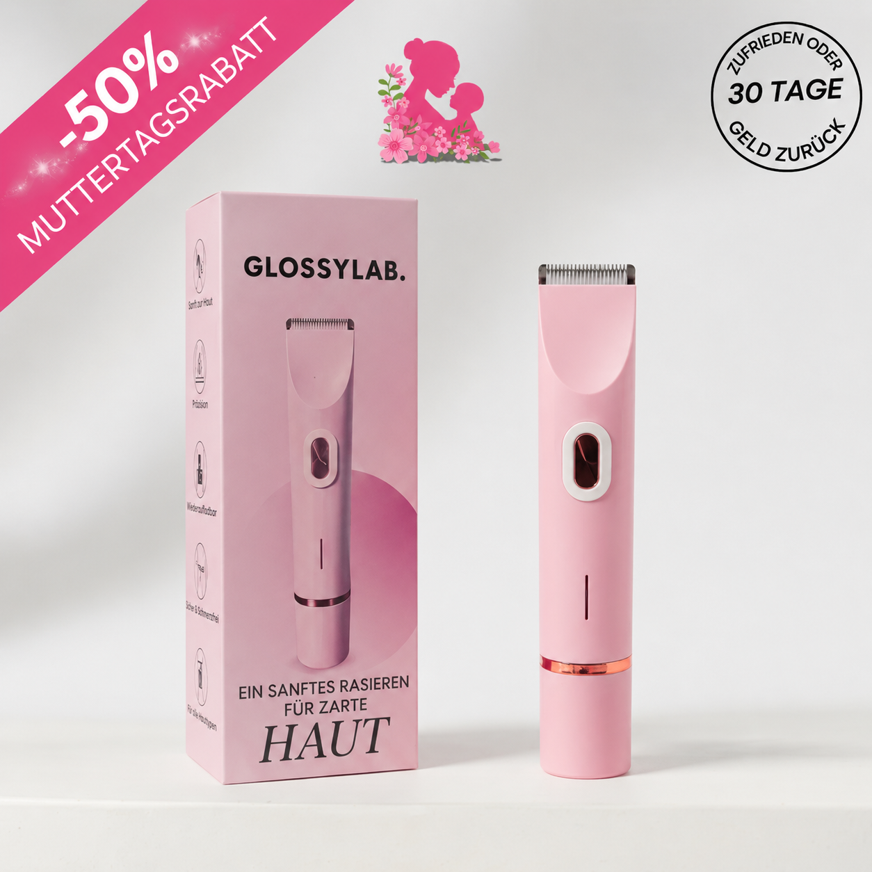 GlossyLab® 2-in-1 Rasierer