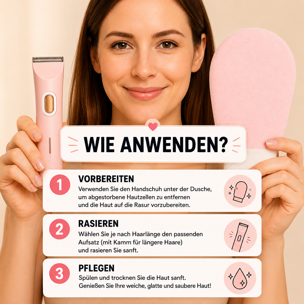 GlossyLab® 2-in-1 Rasierer